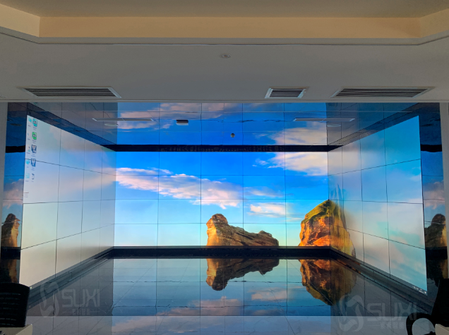 可視化展廳三面組合4*13大屏拼接屏